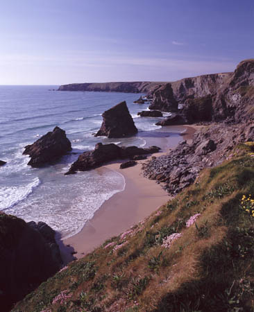 Bedruthan Steps view f0006