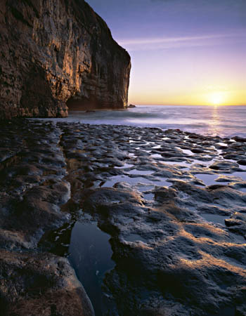 Dancing Ledge dawn print